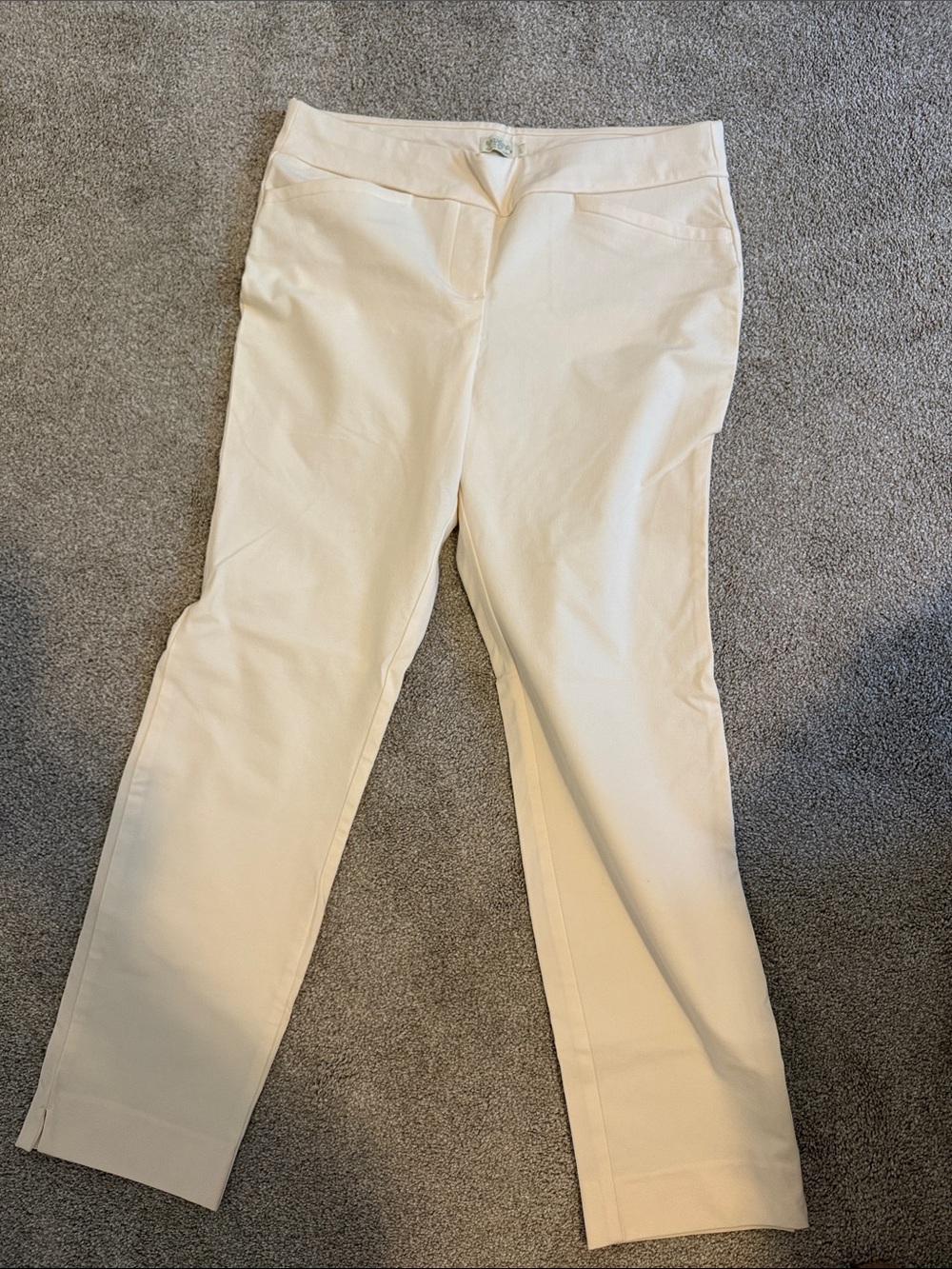 Spartina 449 Cream Straight-Leg Jeans for Women